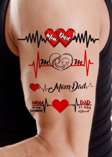 Beautiful Mom Dad Tattoo  New Style Mom Dad Tattoo  Parents Tattoo Design   Tattoo Designs  YouTube